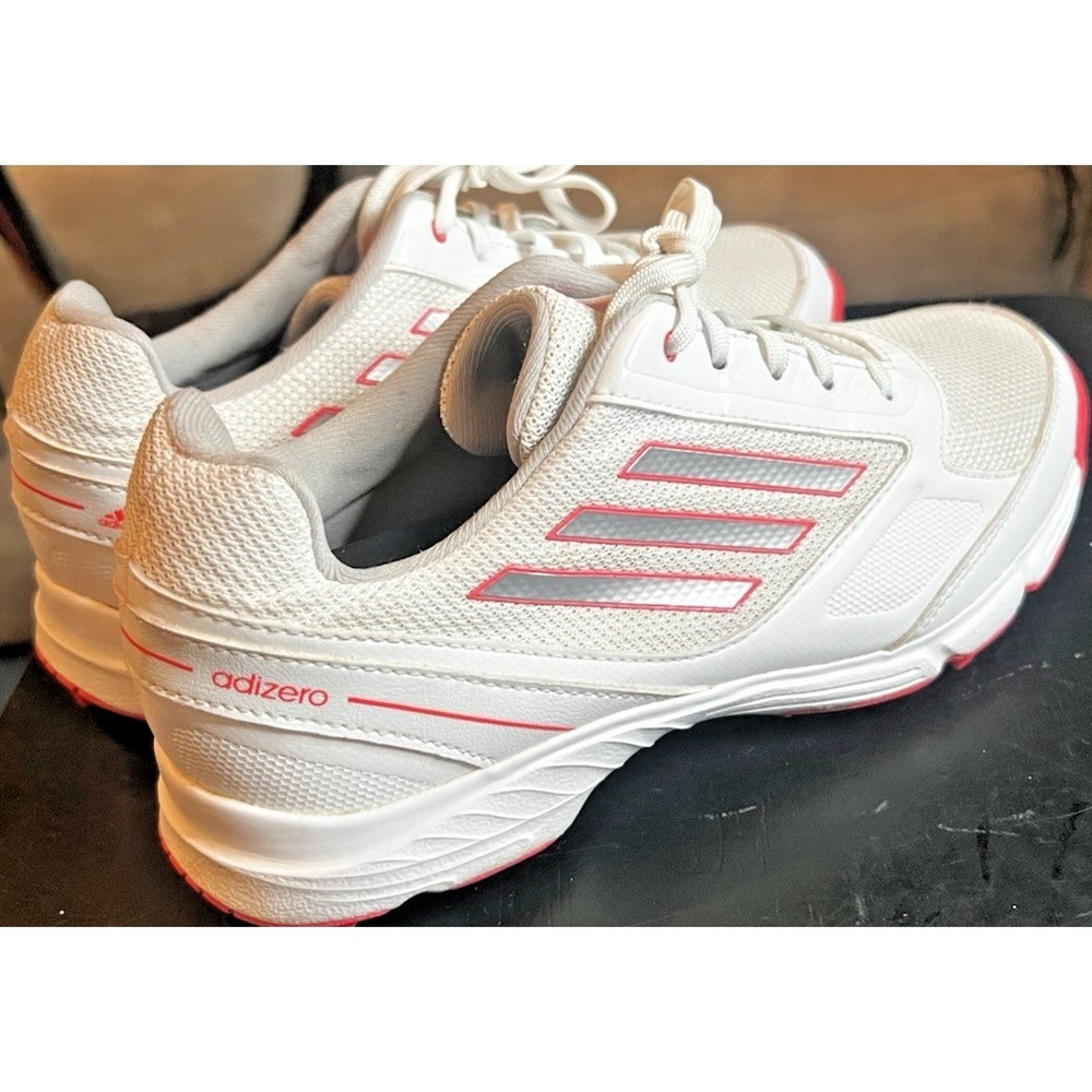 Adidas Adizero Junior Women's Size 6 Golf Shoes (Q47074) White/Pink With Cleats